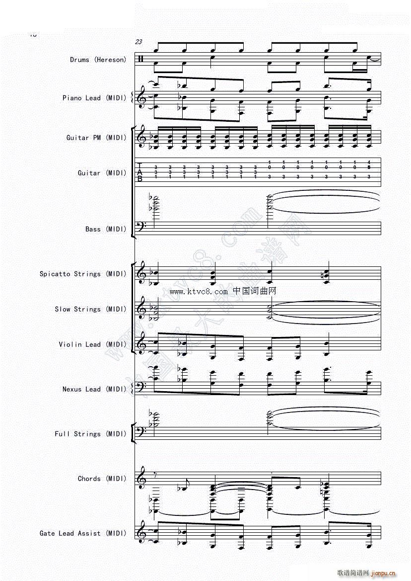 娜娜 斩 赤红之瞳ED1 震撼(总谱)20