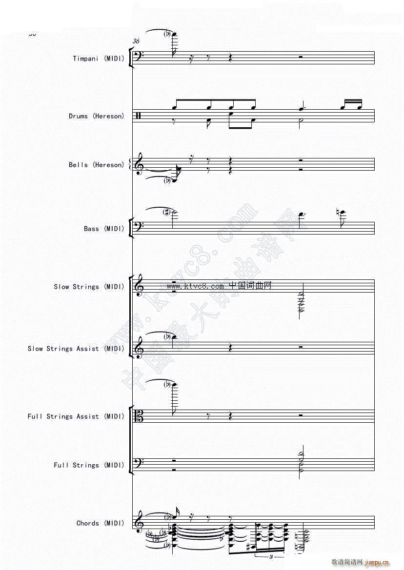 娜娜 斩 赤红之瞳ED1 震撼(总谱)32
