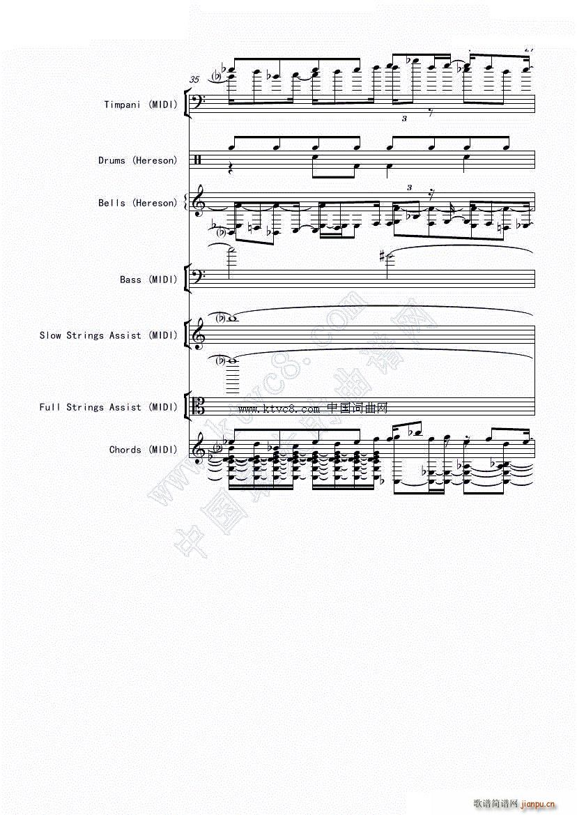 娜娜 斩 赤红之瞳ED1 震撼(总谱)31