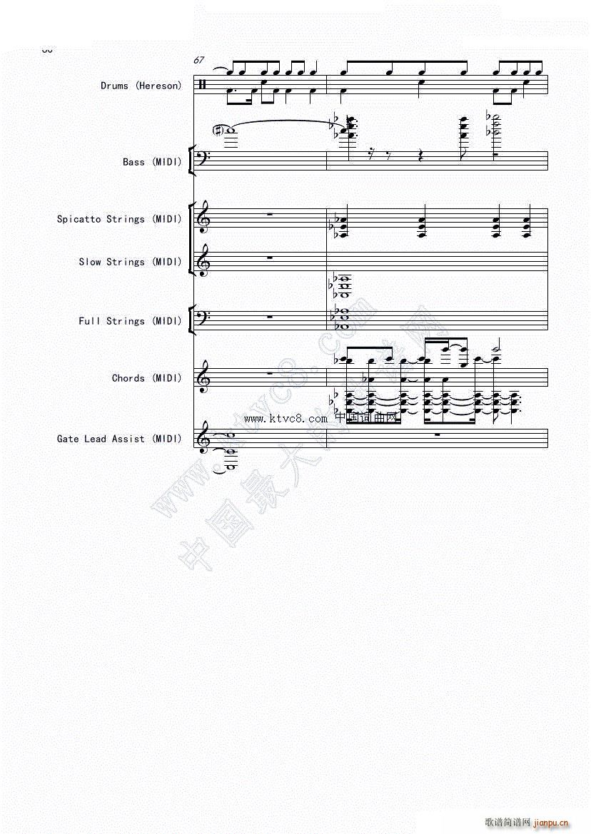 娜娜 斩 赤红之瞳ED1 震撼(总谱)64