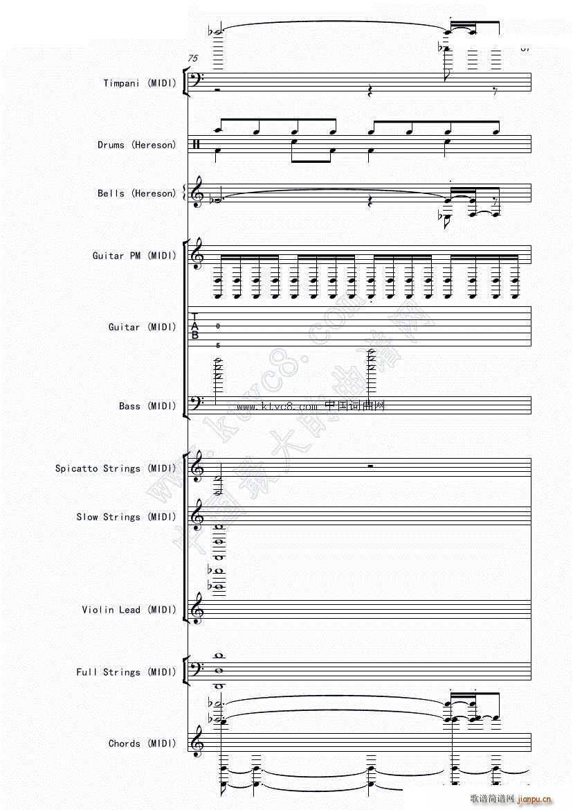 娜娜 斩 赤红之瞳ED1 震撼(总谱)72