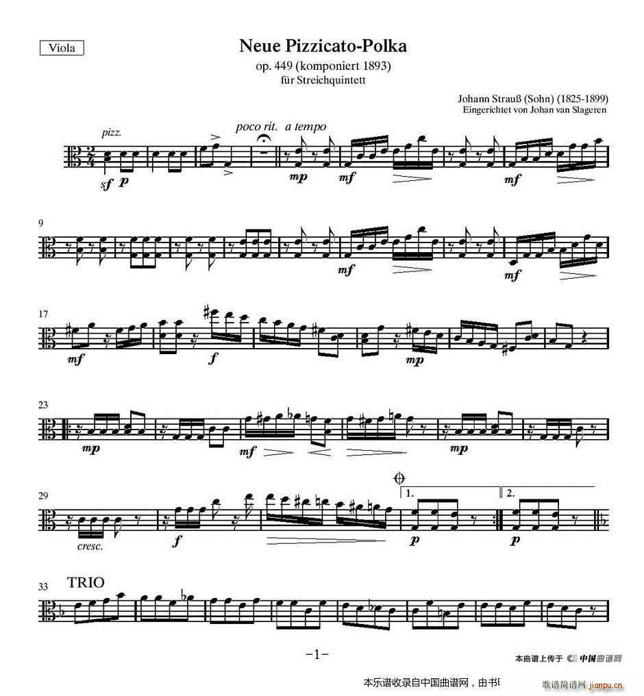 新拨弦波尔卡 弦乐四重奏(总谱)5