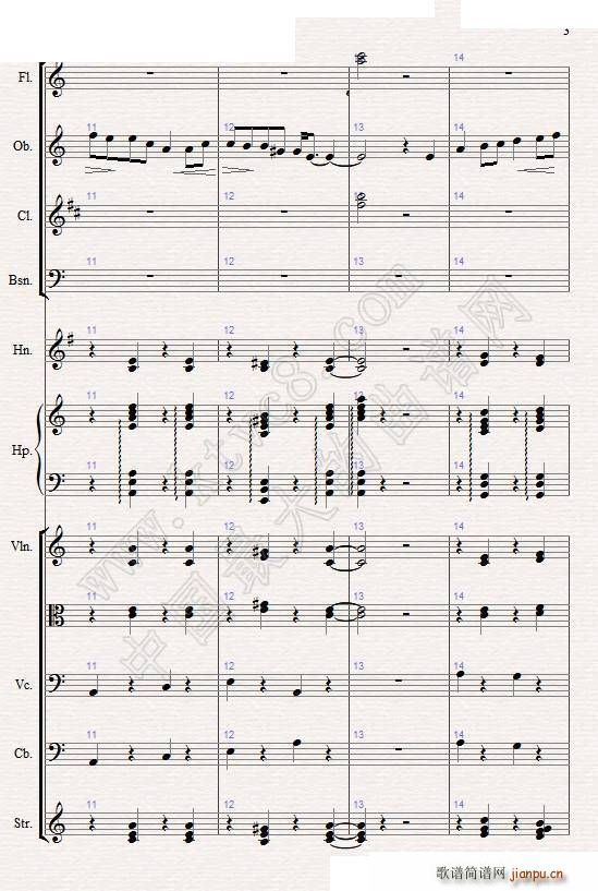 苏尔维格之歌 管弦乐(总谱)14