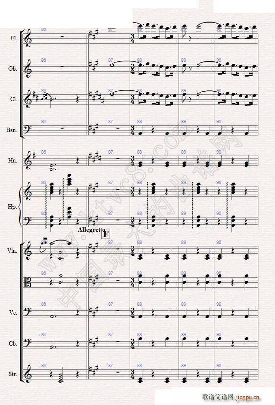 苏尔维格之歌 管弦乐(总谱)13