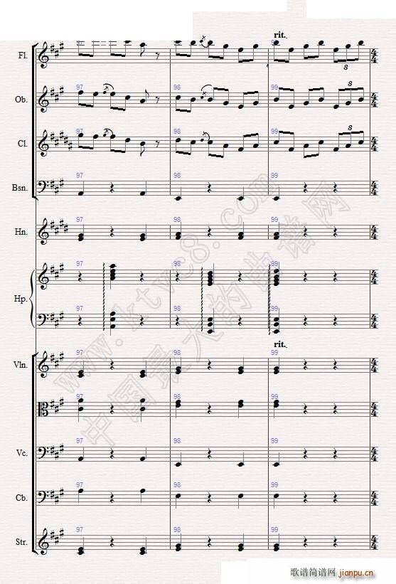 苏尔维格之歌 管弦乐(总谱)16