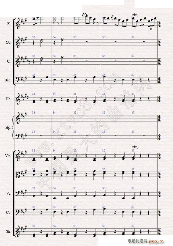 苏尔维格之歌 管弦乐(总谱)22