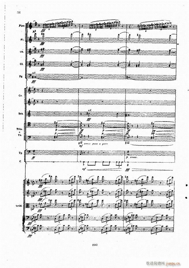 柴可夫斯基 暴风雨 交响诗(总谱)36