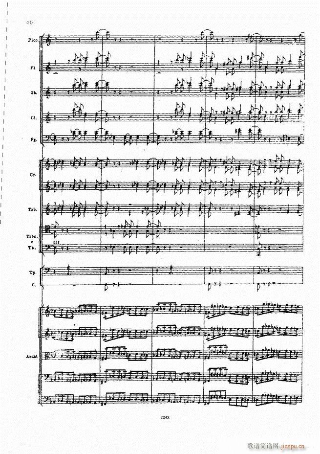 柴可夫斯基 暴风雨 交响诗(总谱)40