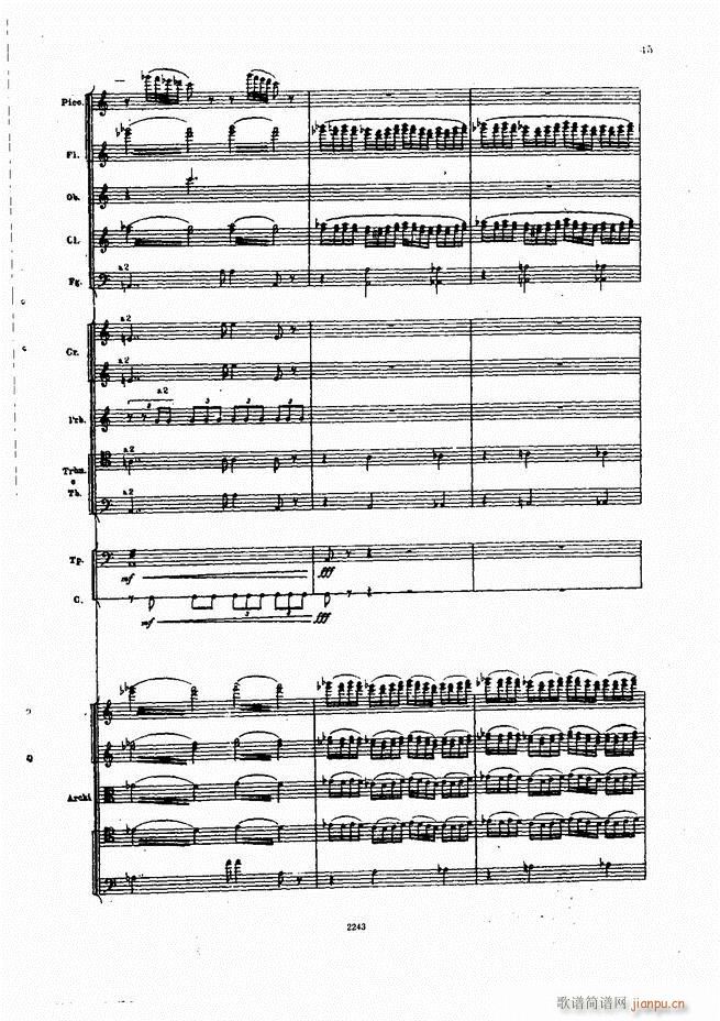 柴可夫斯基 暴风雨 交响诗(总谱)45