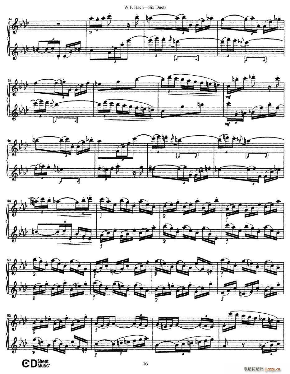 Six Duets 6首二重奏 4(总谱)5