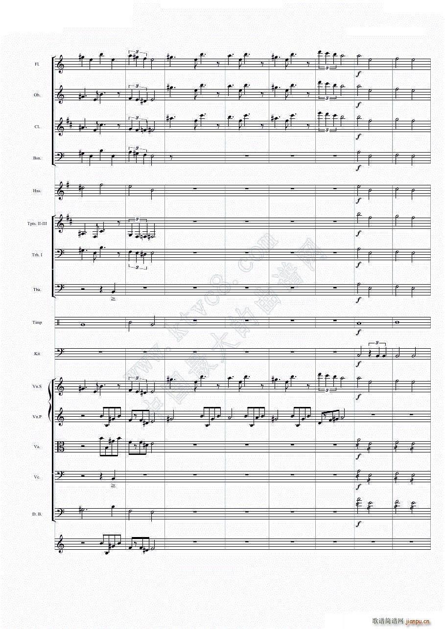 华丽乐章No 1 幻想(总谱)10