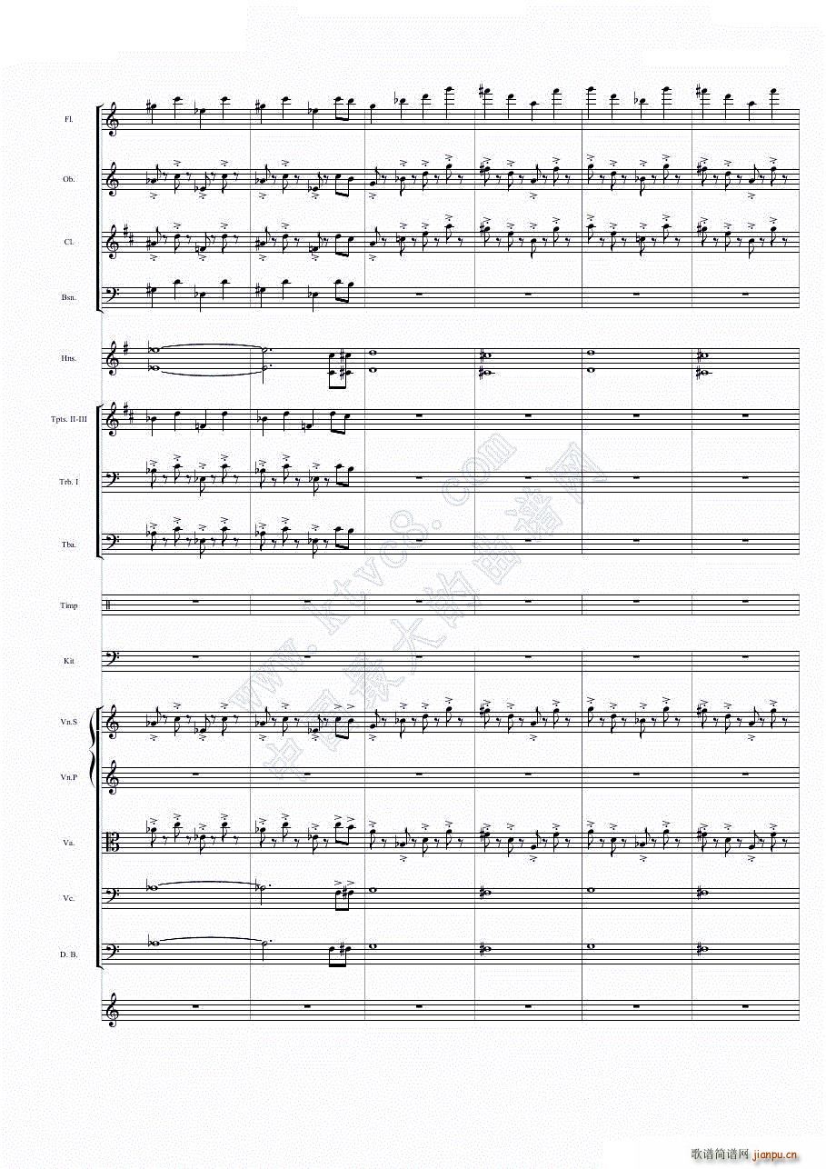 华丽乐章No 1 幻想(总谱)16