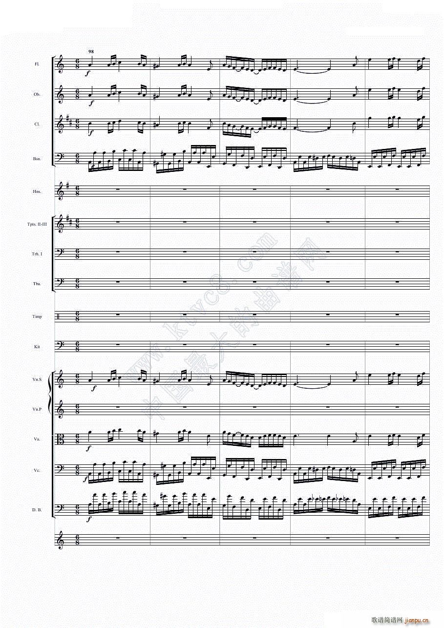 华丽乐章No 1 幻想(总谱)20