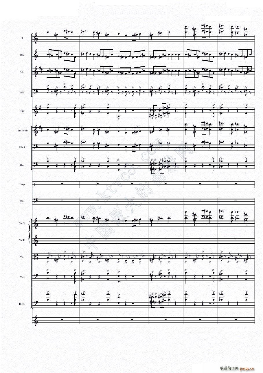 华丽乐章No 1 幻想(总谱)32