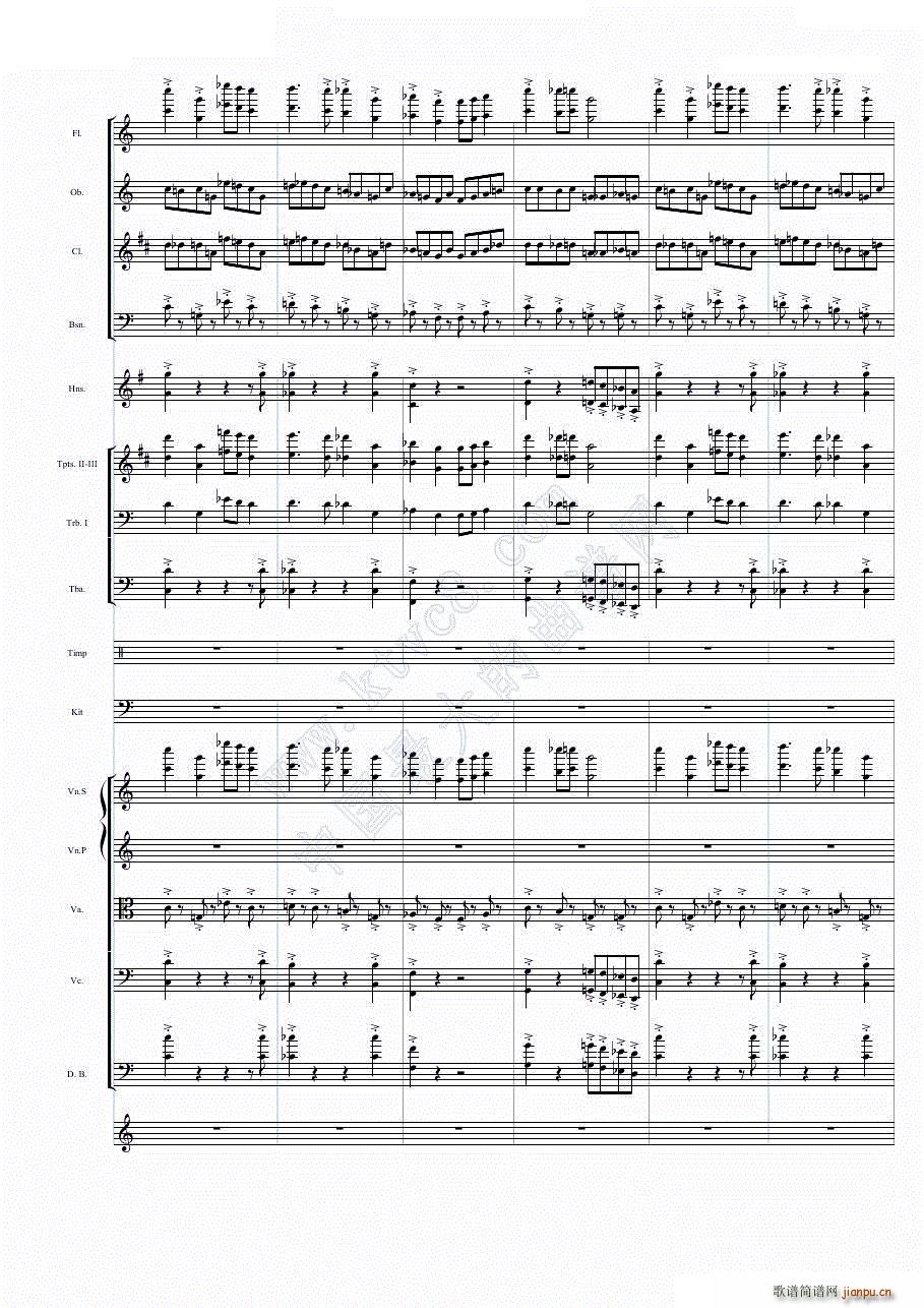 华丽乐章No 1 幻想(总谱)34