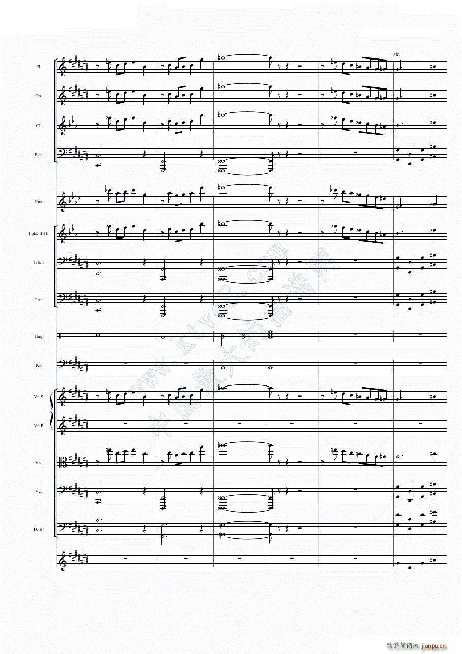 华丽乐章No 1 幻想(总谱)40