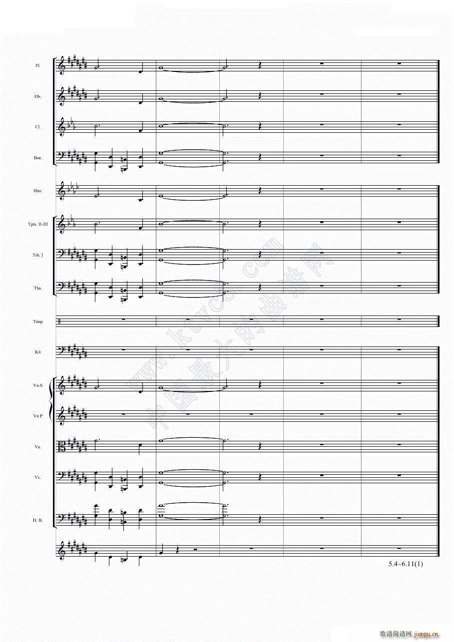 华丽乐章No 1 幻想(总谱)41