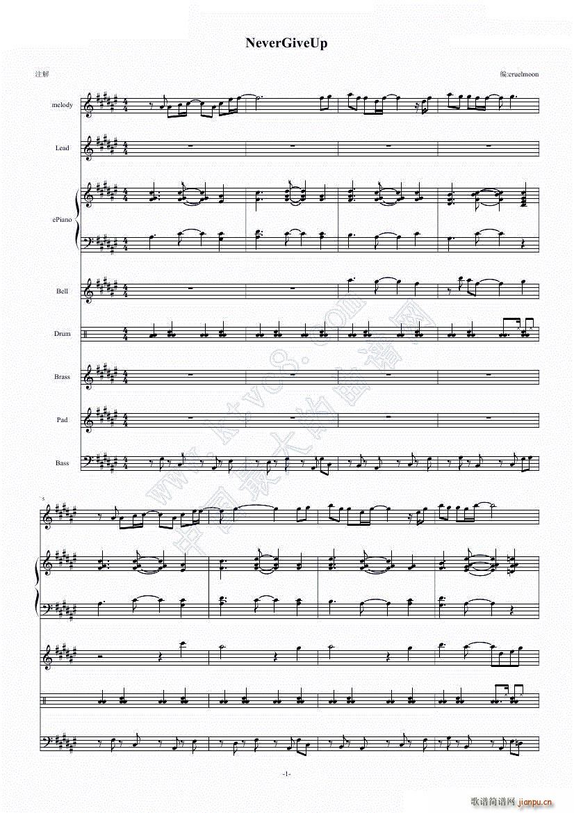 美少女战士SS ED2 らしく いきましょ(总谱)1