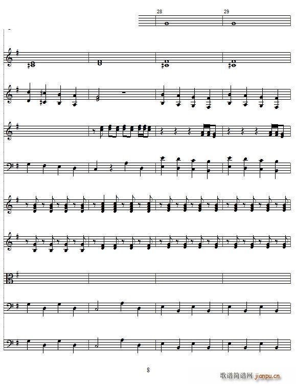 玛利诺之歌 管弦乐队(总谱)10