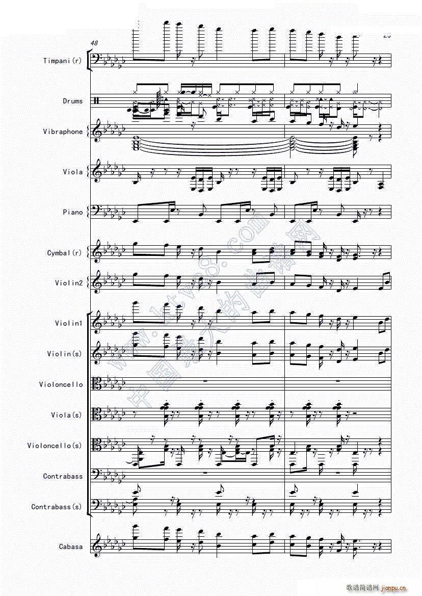 娜娜X东方 Bad apple 震撼登场 第一部分共两部分(总谱)29