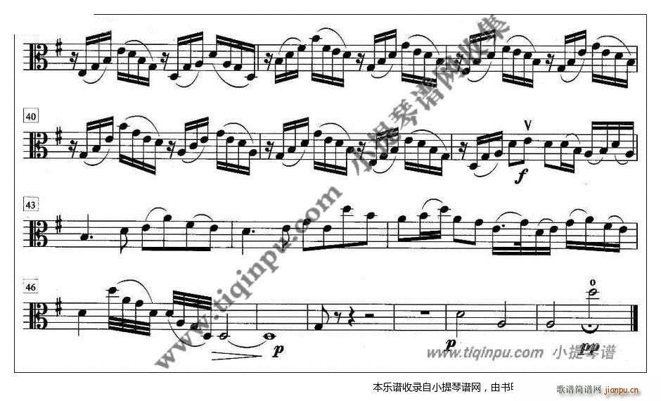 弦乐四重奏梁祝化蝶(总谱)6