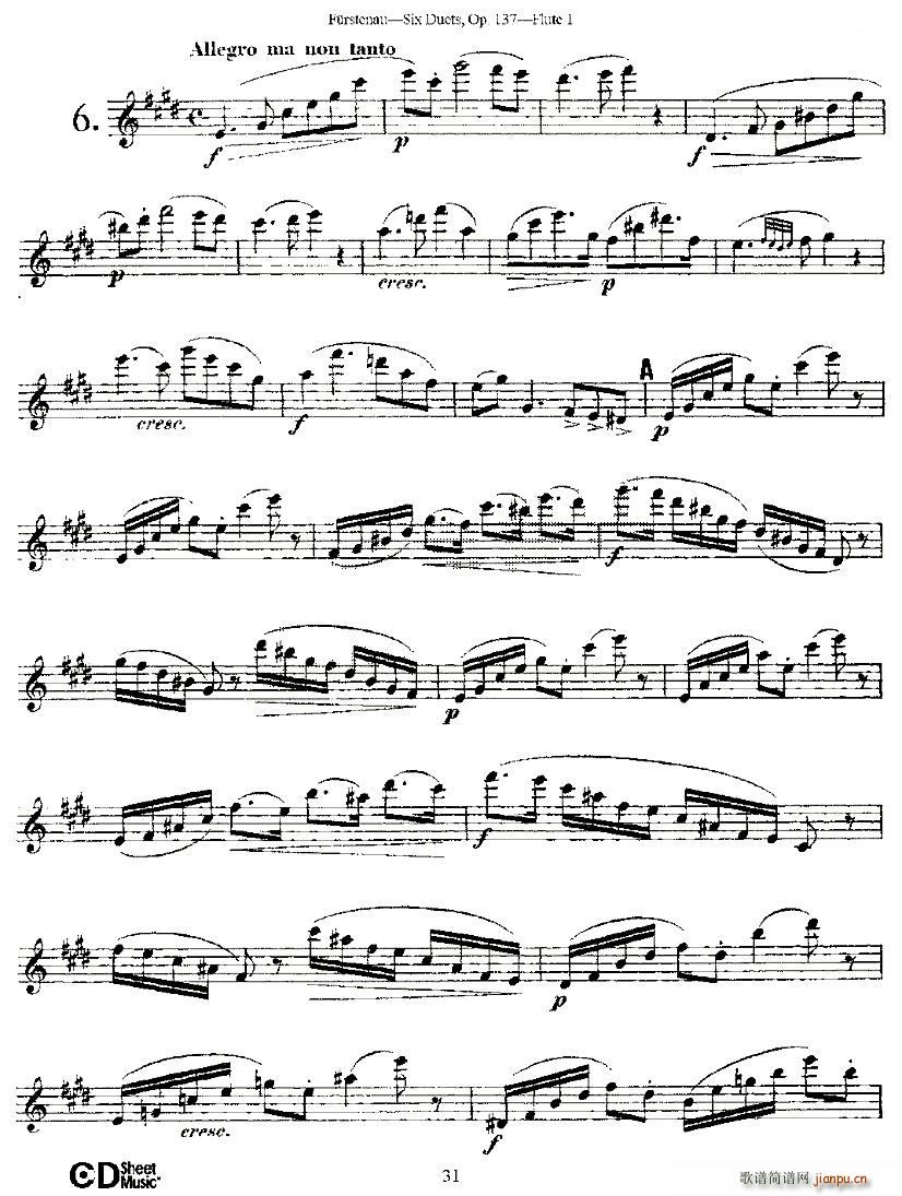 Six Duets Op 137 之六 二重奏 六首作品 137号 铜管(总谱)1