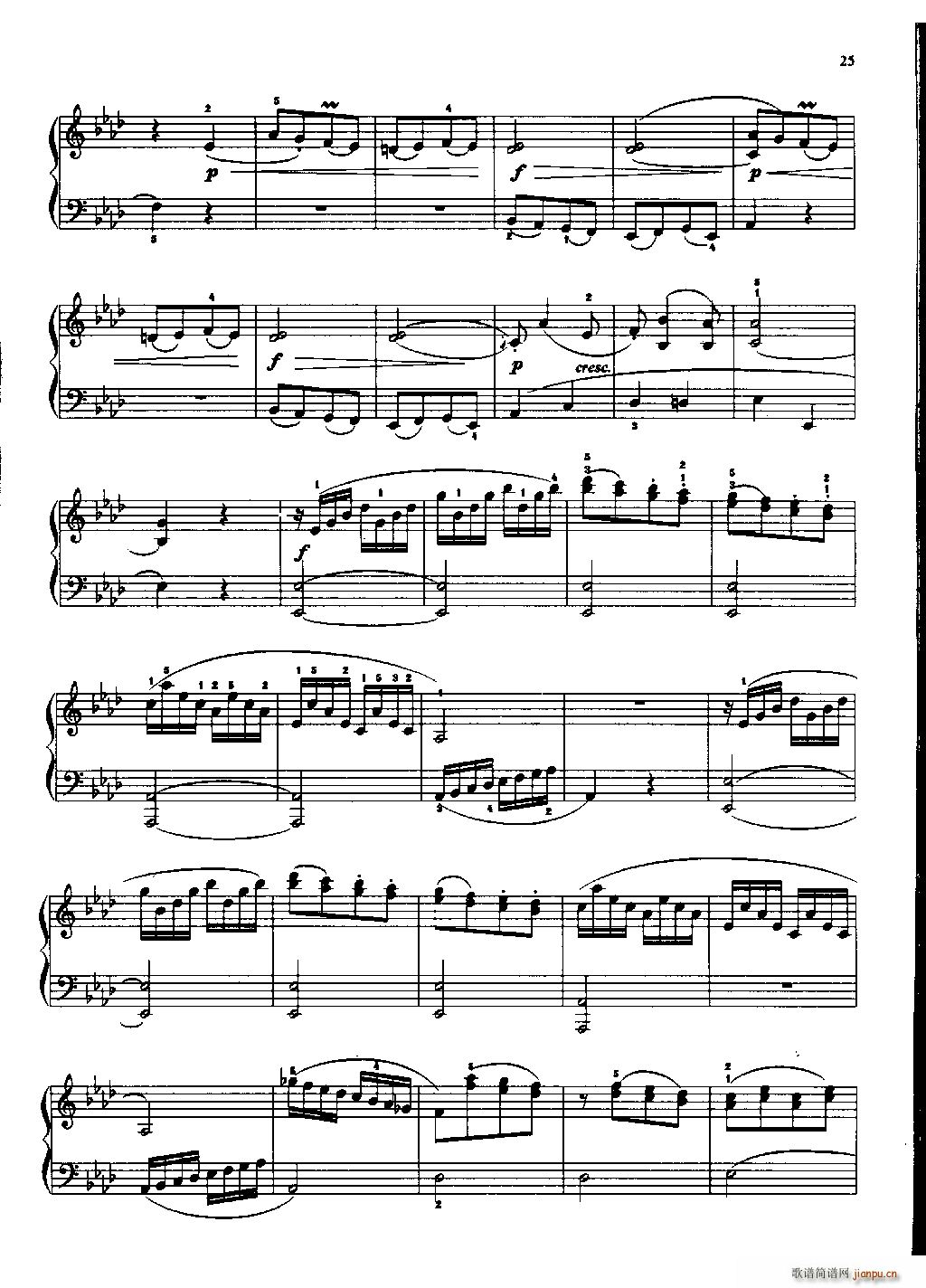 贝多芬小奏鸣曲 四(总谱)10