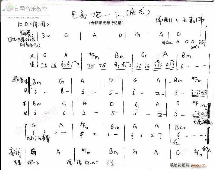 兄弟抱一下乐队谱(总谱)1