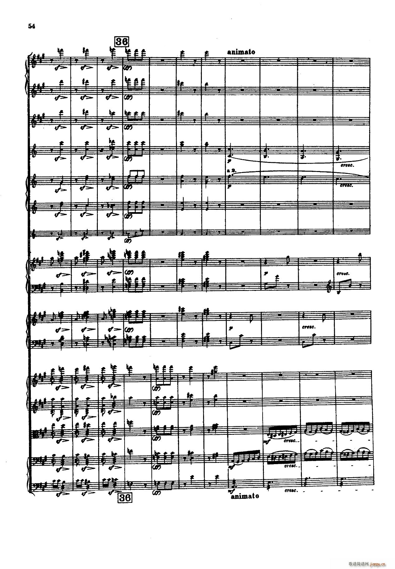 幻想交响曲 第二乐章 舞会(总谱)22