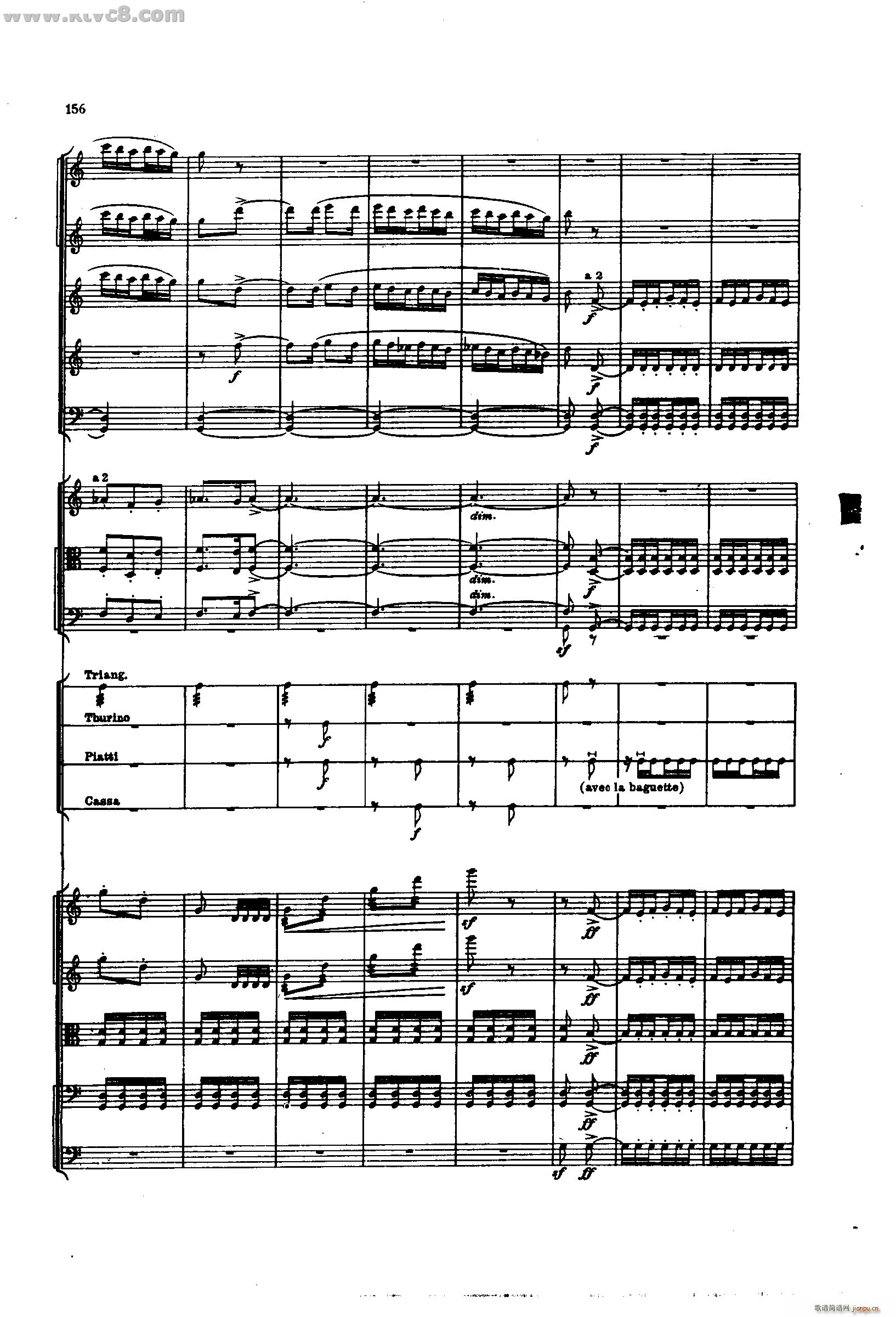 舍赫拉查达交响组曲 作品35 第四部分(总谱)10