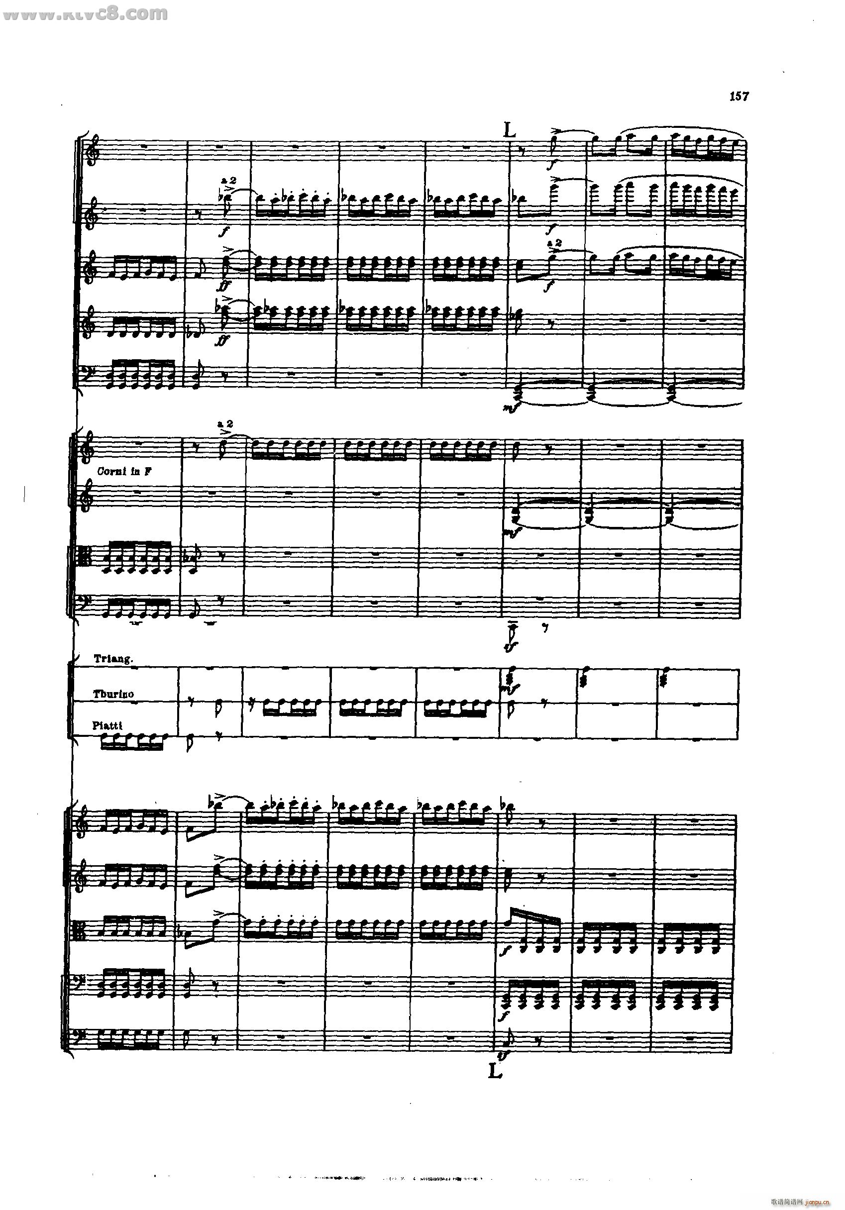 舍赫拉查达交响组曲 作品35 第四部分(总谱)11