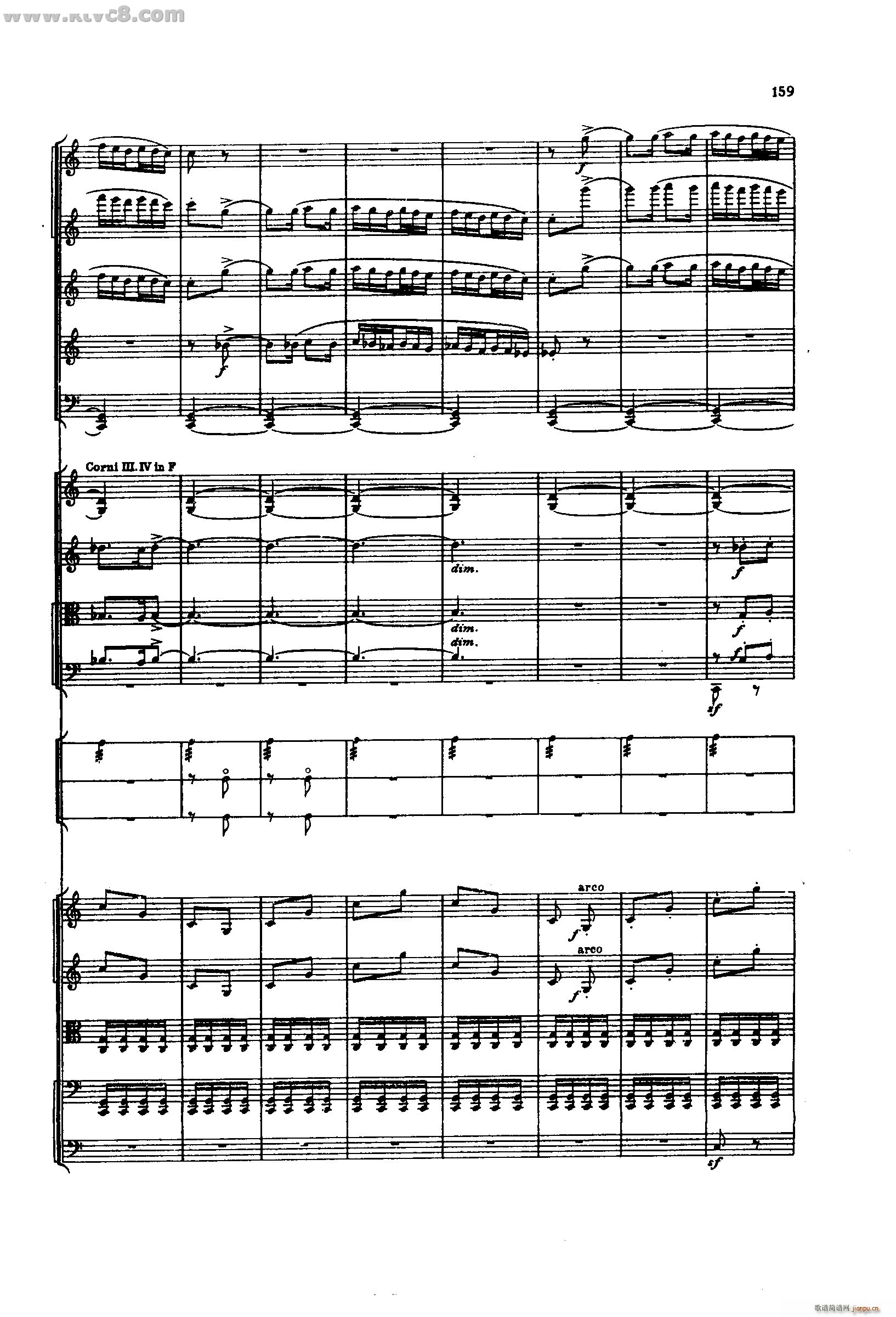 舍赫拉查达交响组曲 作品35 第四部分(总谱)13