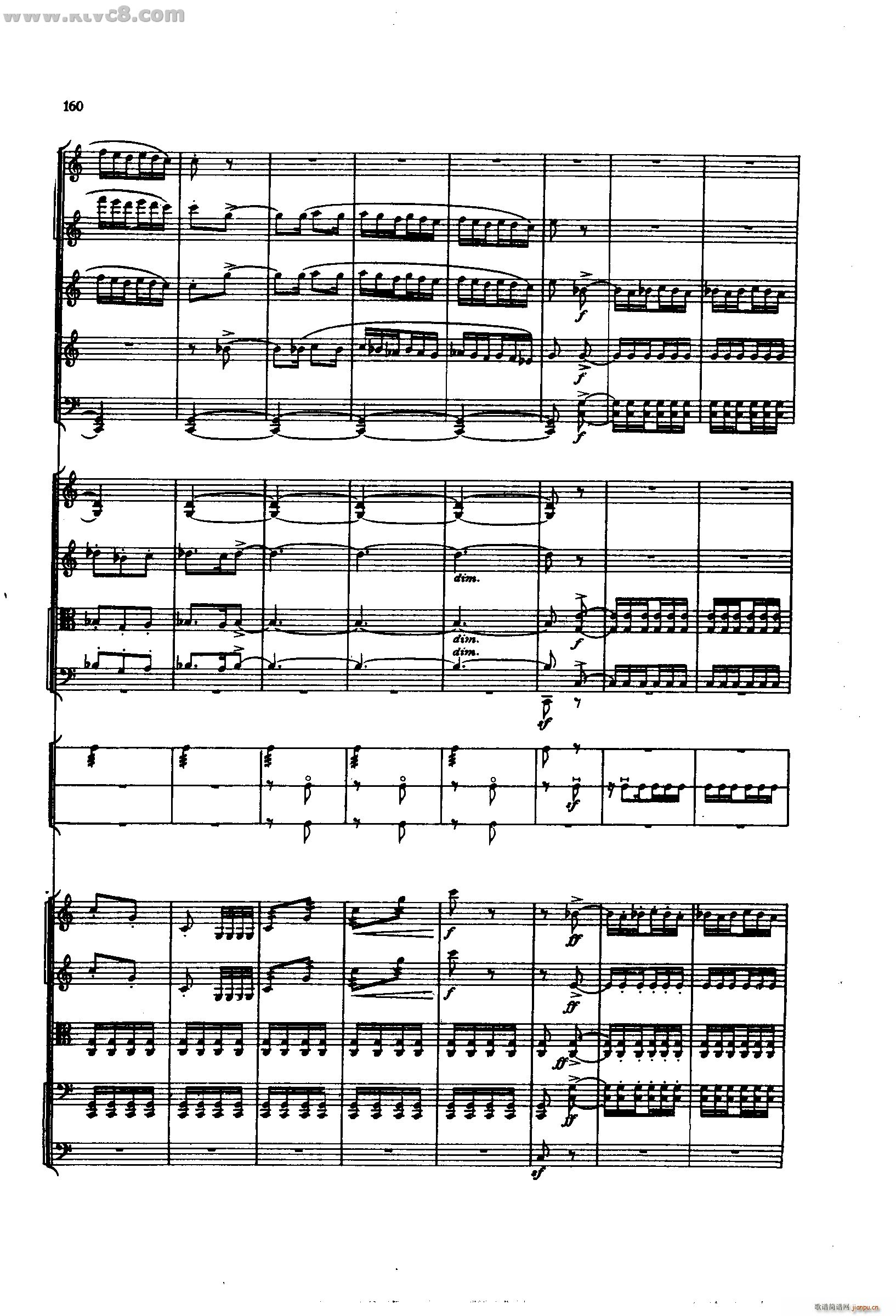 舍赫拉查达交响组曲 作品35 第四部分(总谱)14