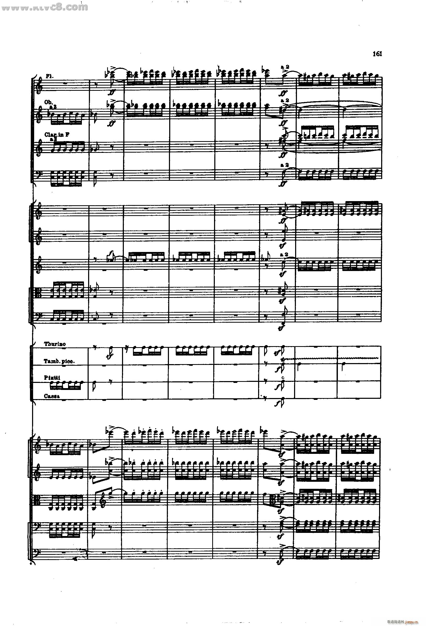 舍赫拉查达交响组曲 作品35 第四部分(总谱)15