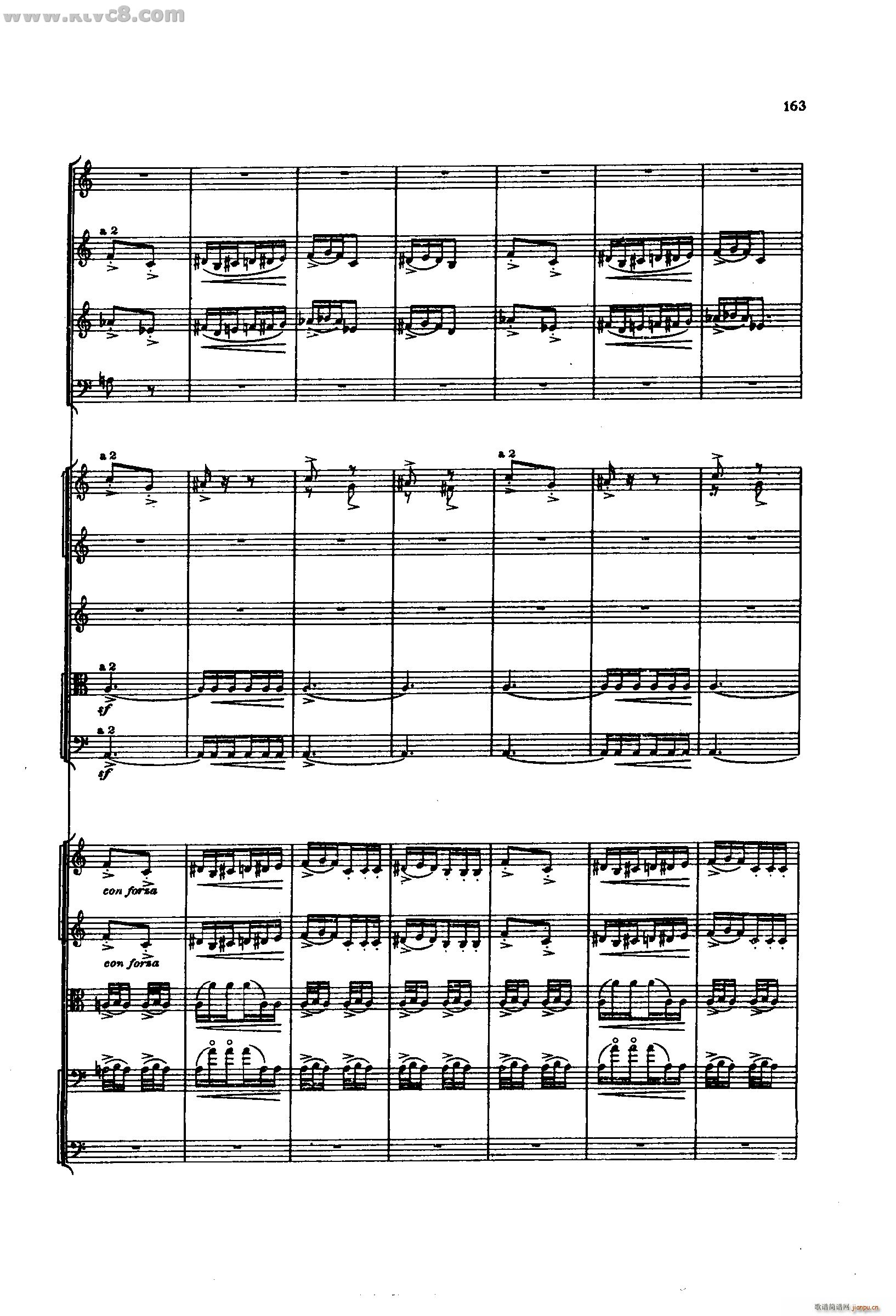 舍赫拉查达交响组曲 作品35 第四部分(总谱)17