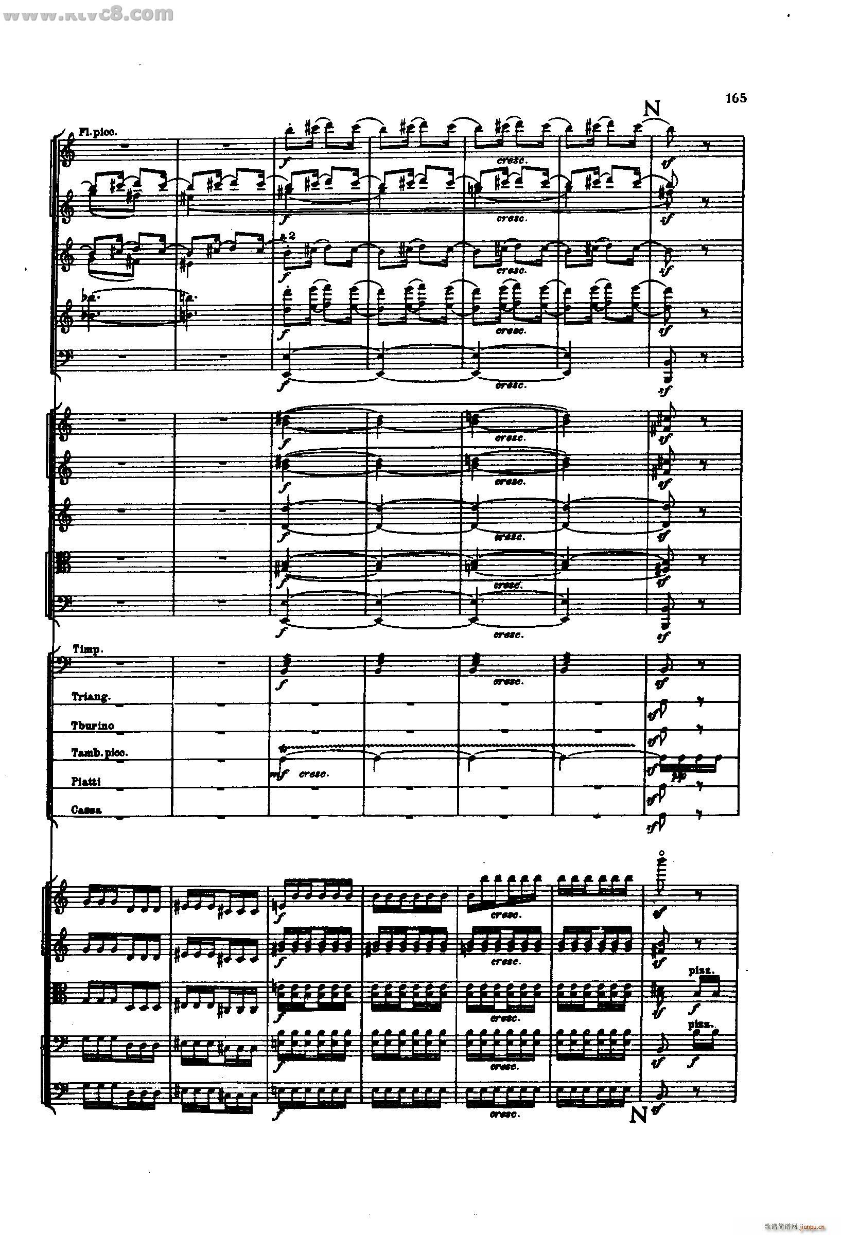 舍赫拉查达交响组曲 作品35 第四部分(总谱)19