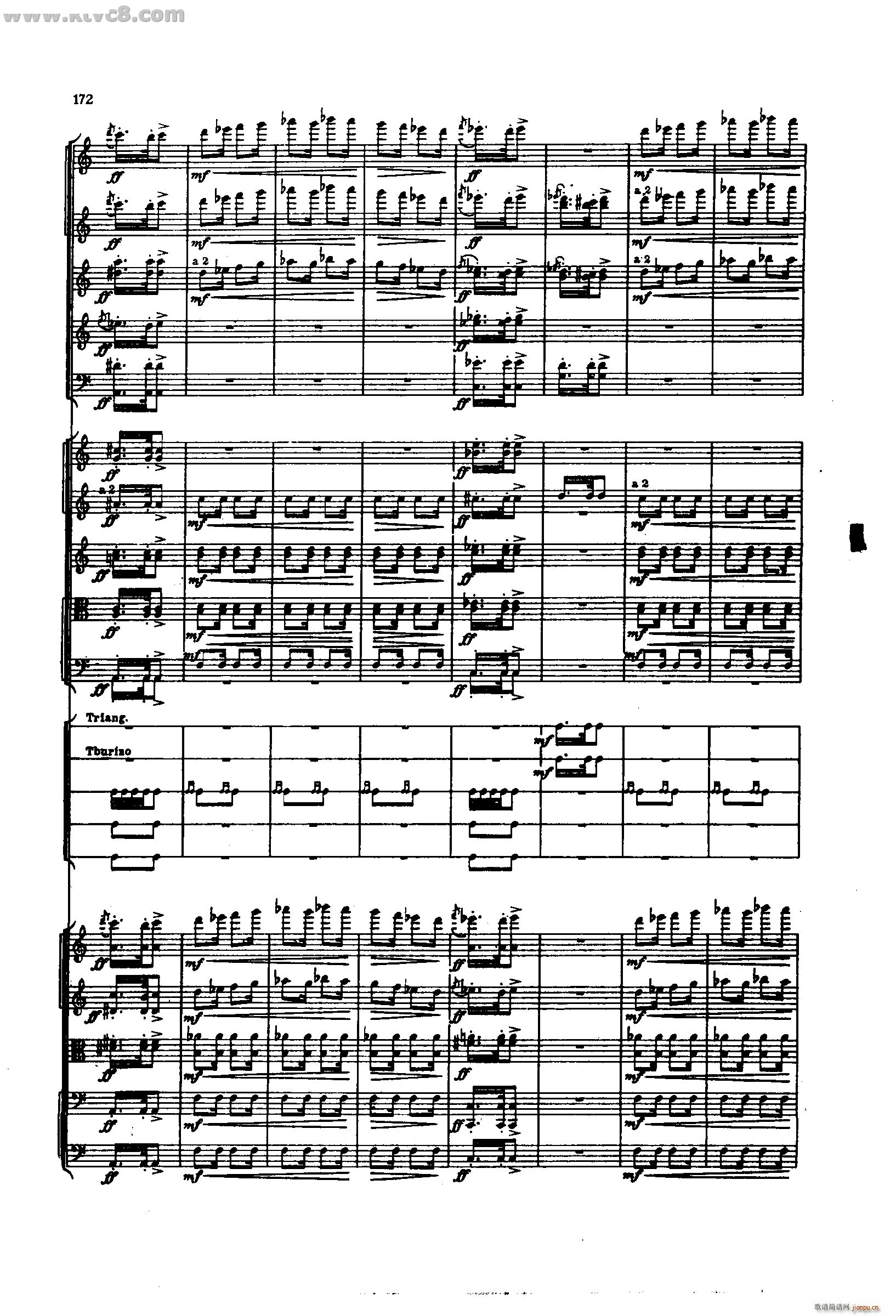 舍赫拉查达交响组曲 作品35 第四部分(总谱)26