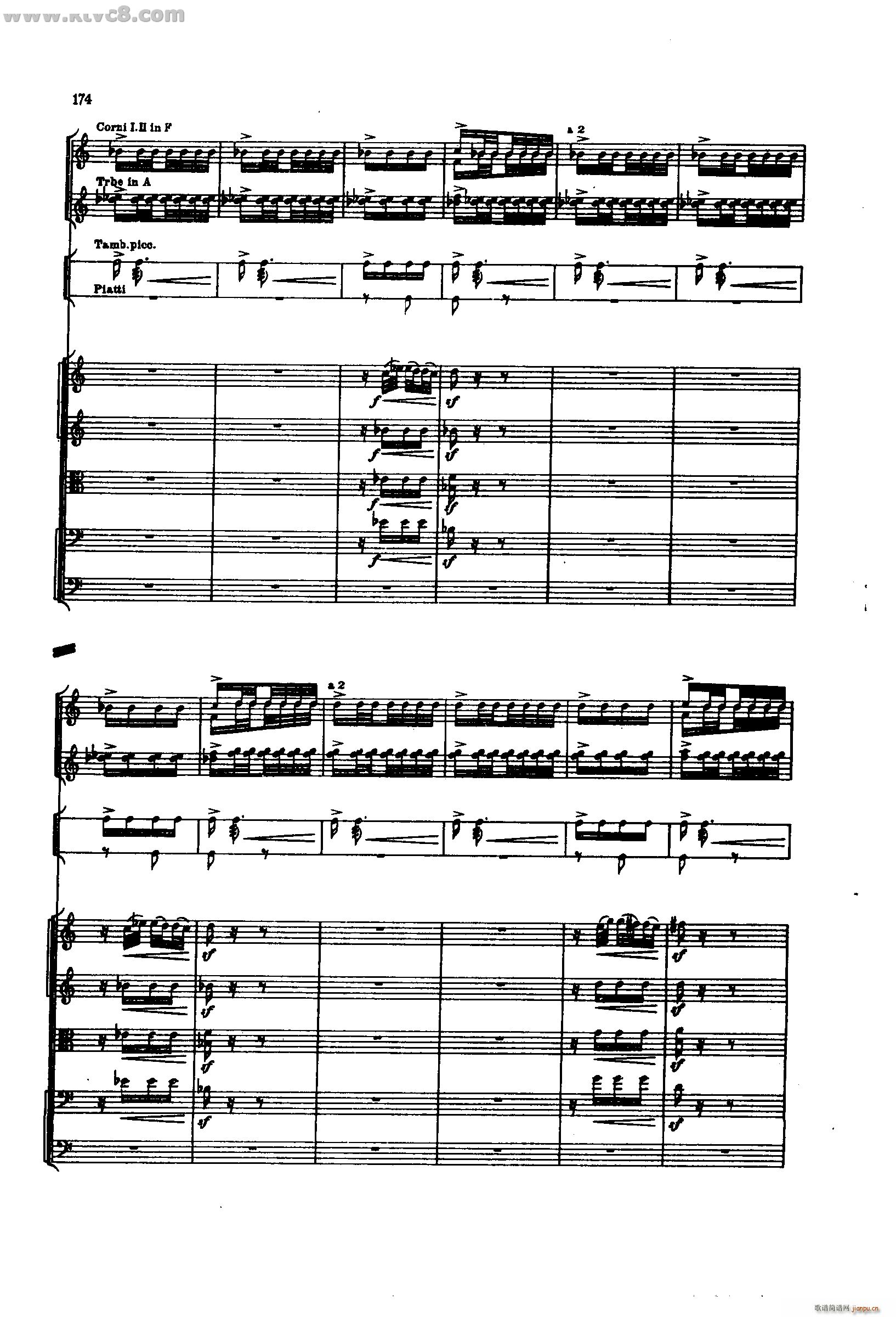 舍赫拉查达交响组曲 作品35 第四部分(总谱)28