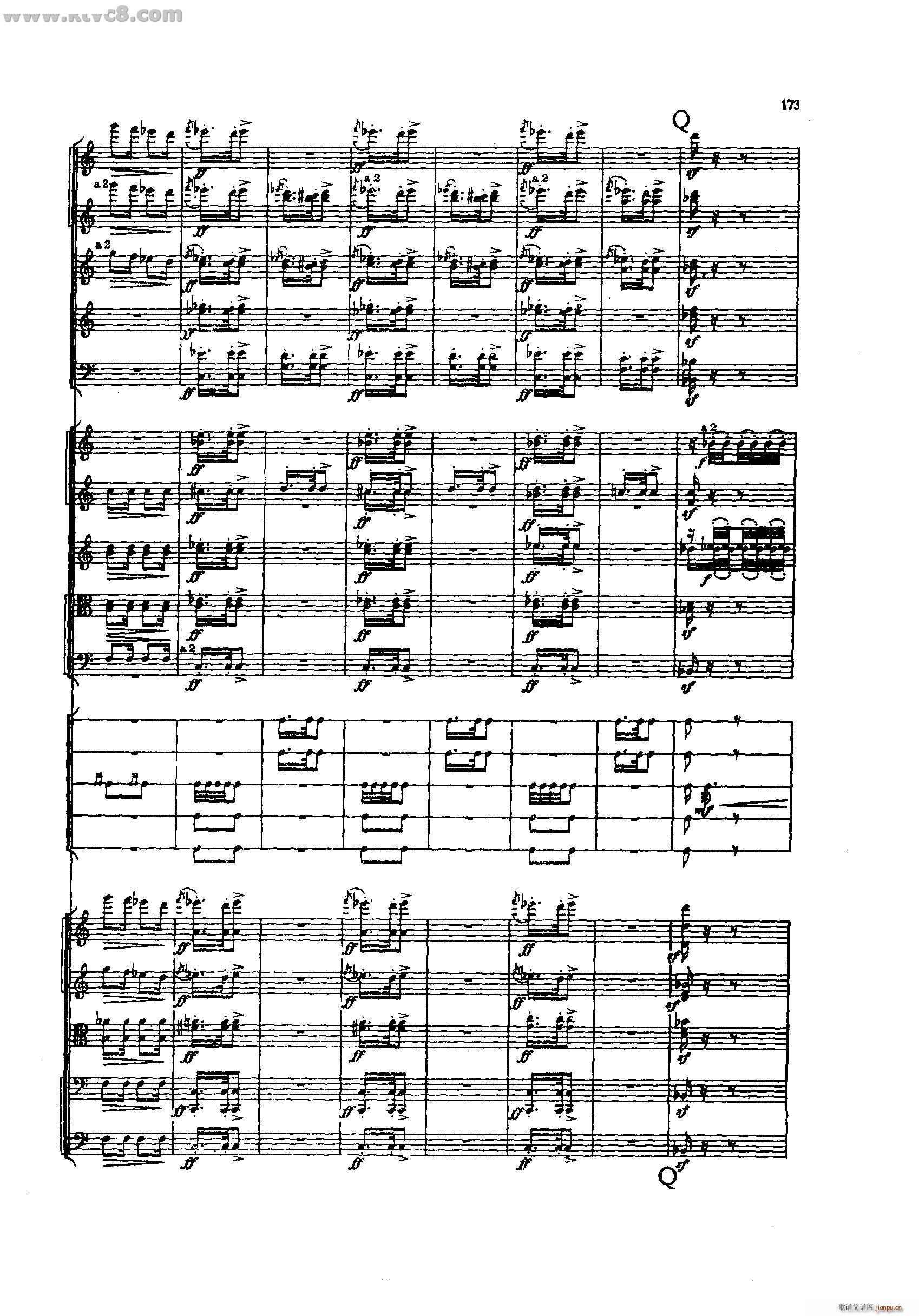 舍赫拉查达交响组曲 作品35 第四部分(总谱)27