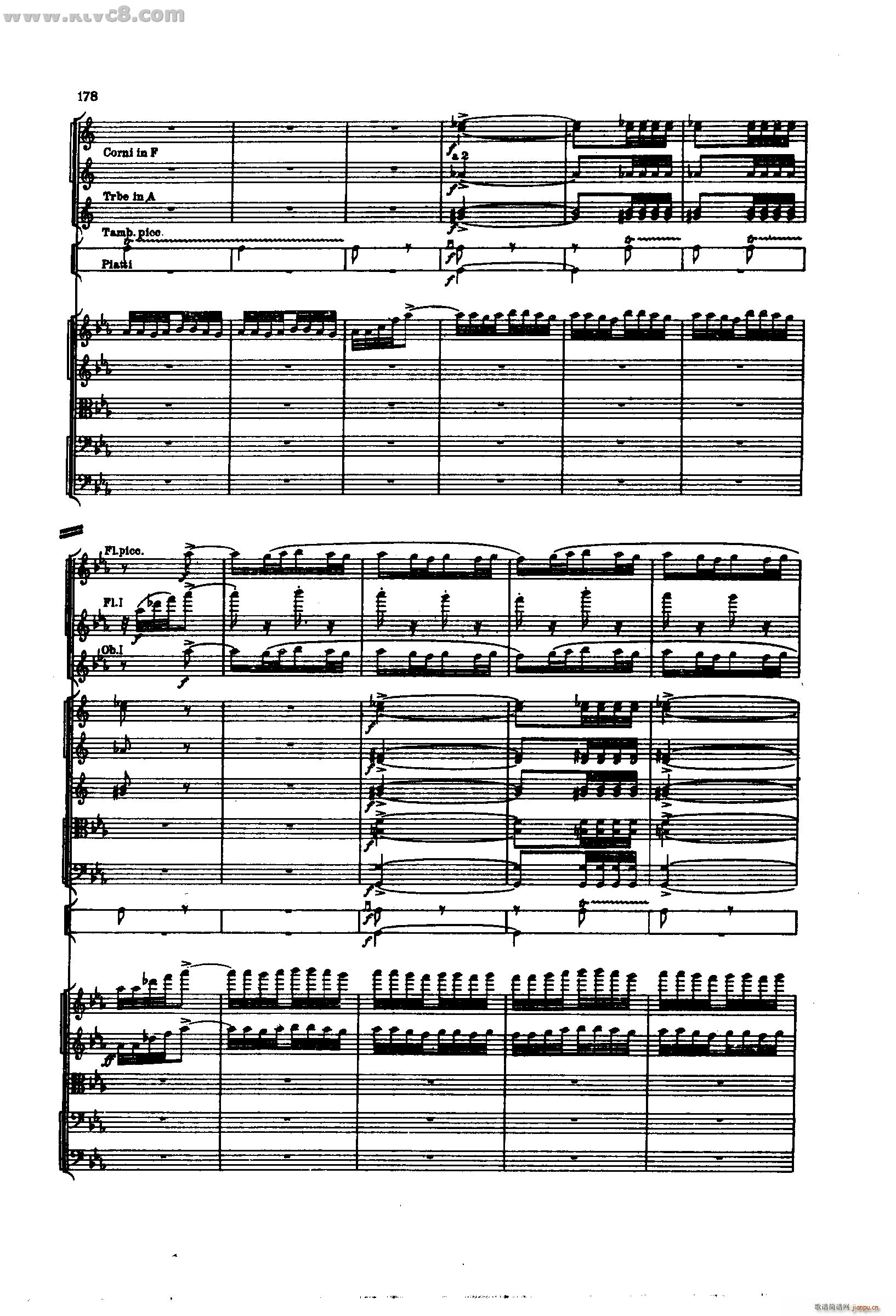 舍赫拉查达交响组曲 作品35 第四部分(总谱)32