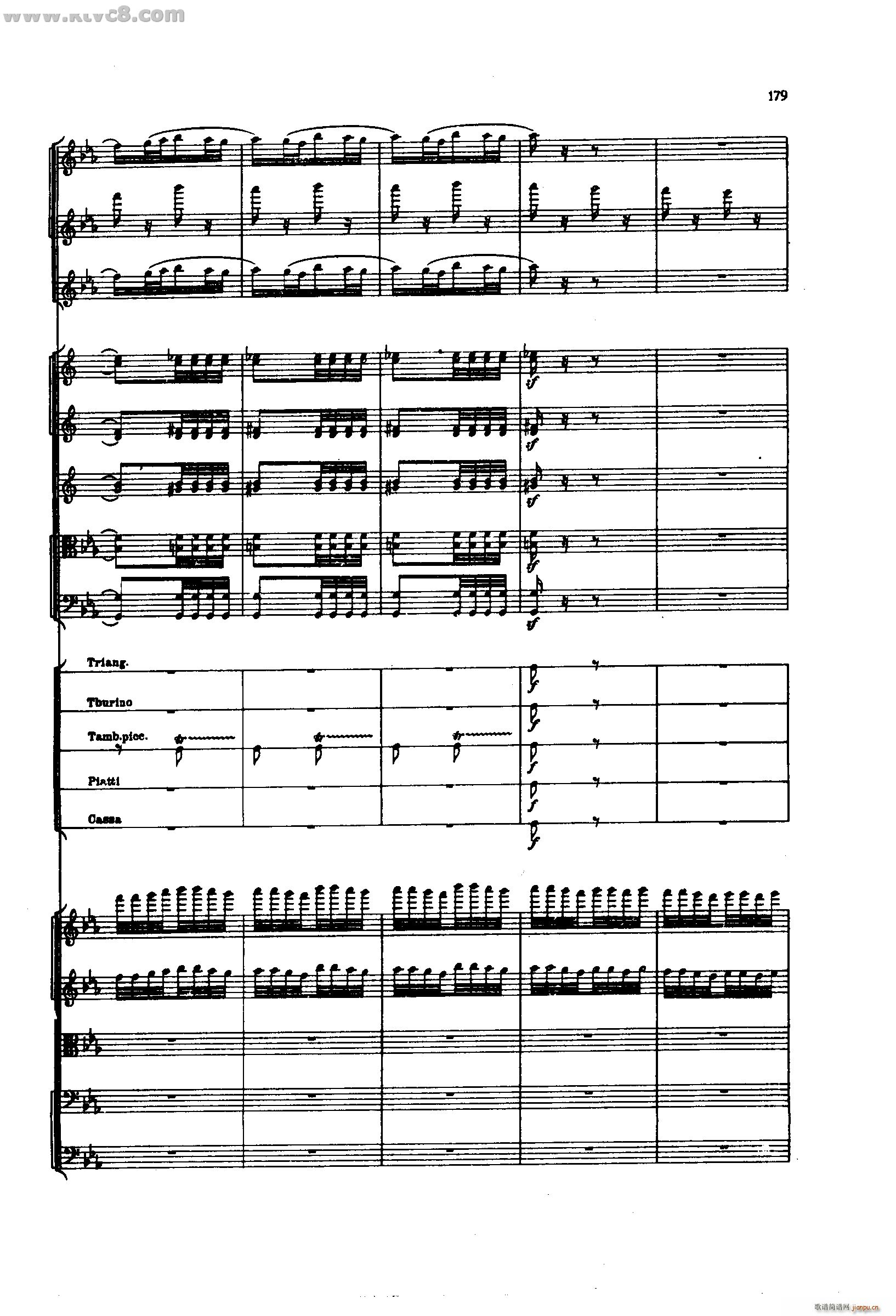 舍赫拉查达交响组曲 作品35 第四部分(总谱)33