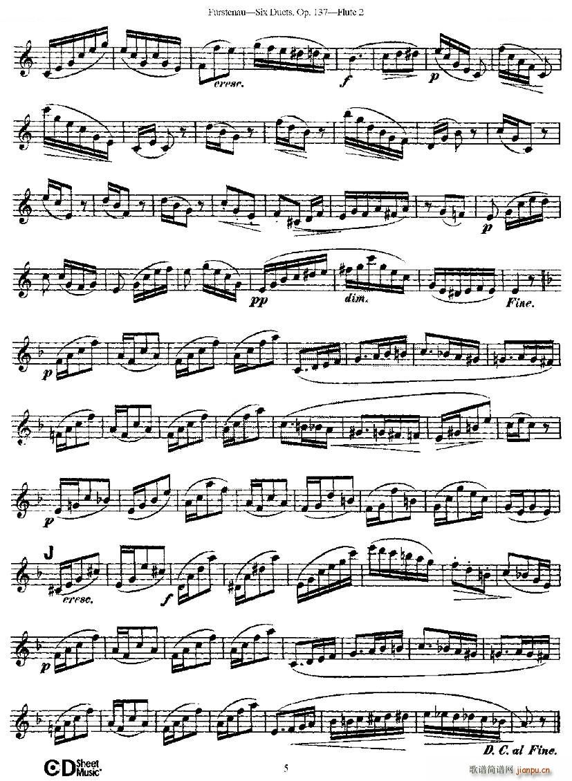 Six Duets Op 137 之一 二重奏 六首作品 137号 铜管(总谱)1