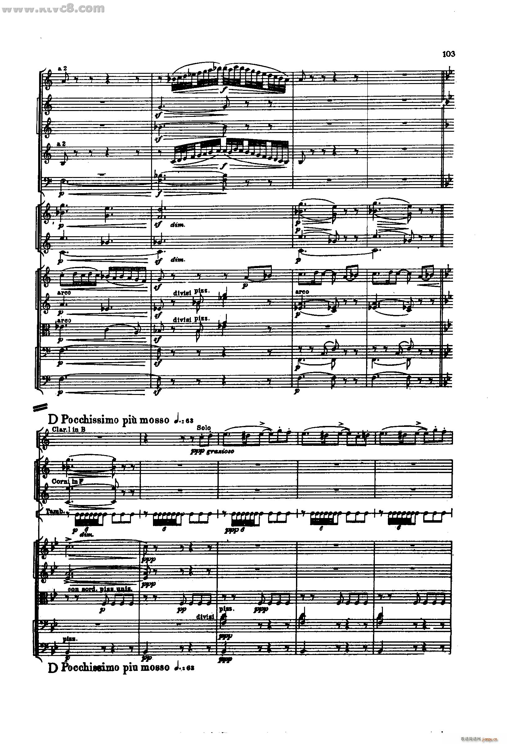 舍赫拉查达交响组曲 作品35 第三部分(总谱)9