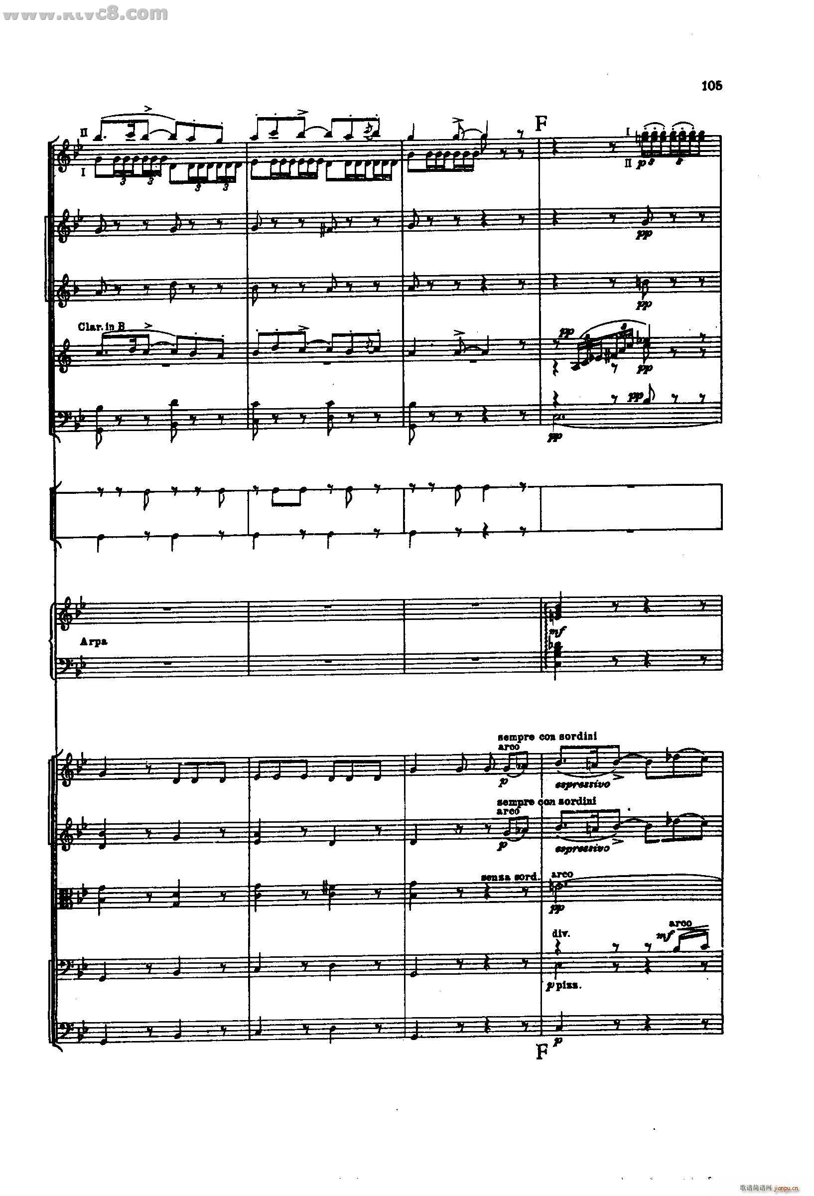 舍赫拉查达交响组曲 作品35 第三部分(总谱)11