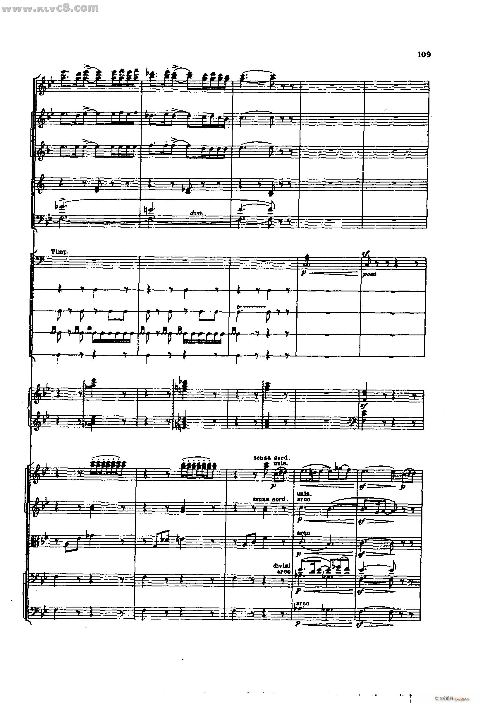 舍赫拉查达交响组曲 作品35 第三部分(总谱)15