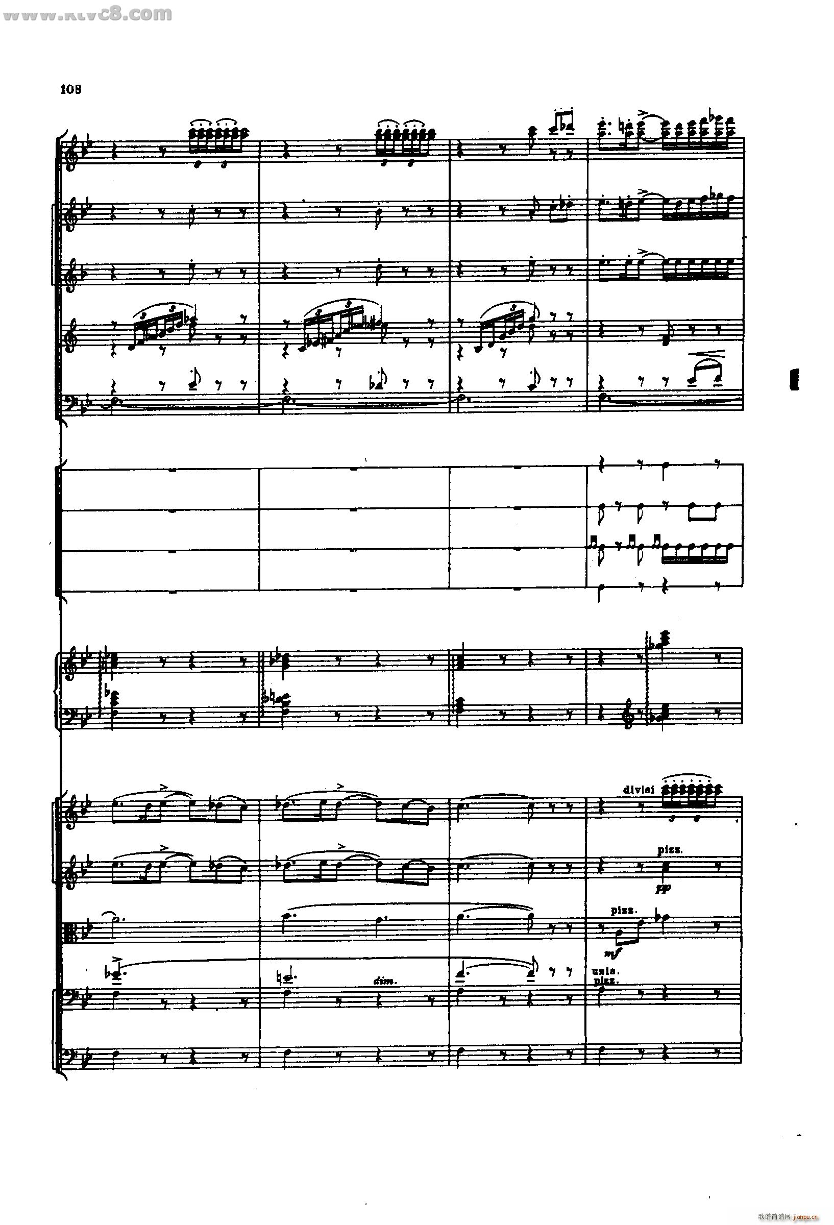 舍赫拉查达交响组曲 作品35 第三部分(总谱)14