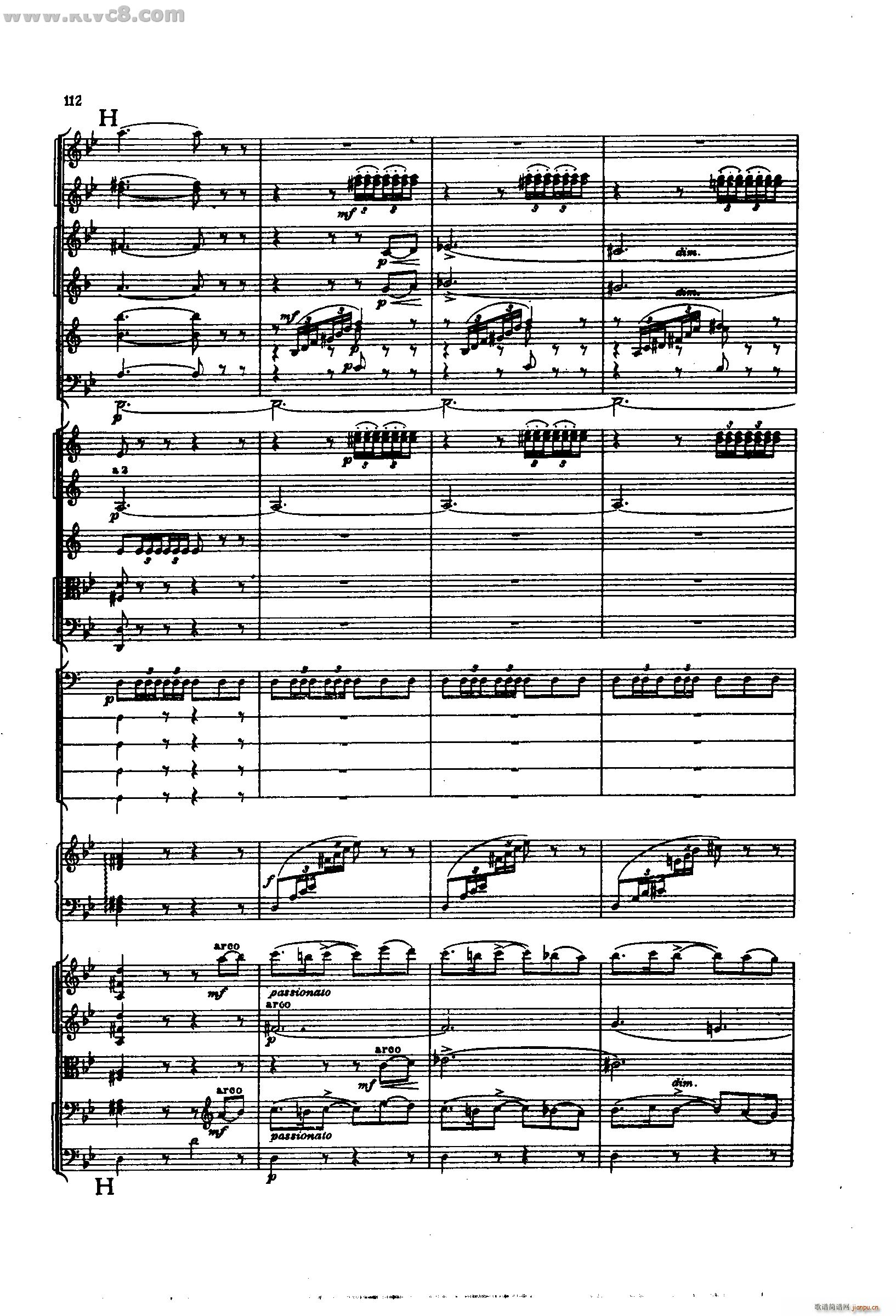 舍赫拉查达交响组曲 作品35 第三部分(总谱)18