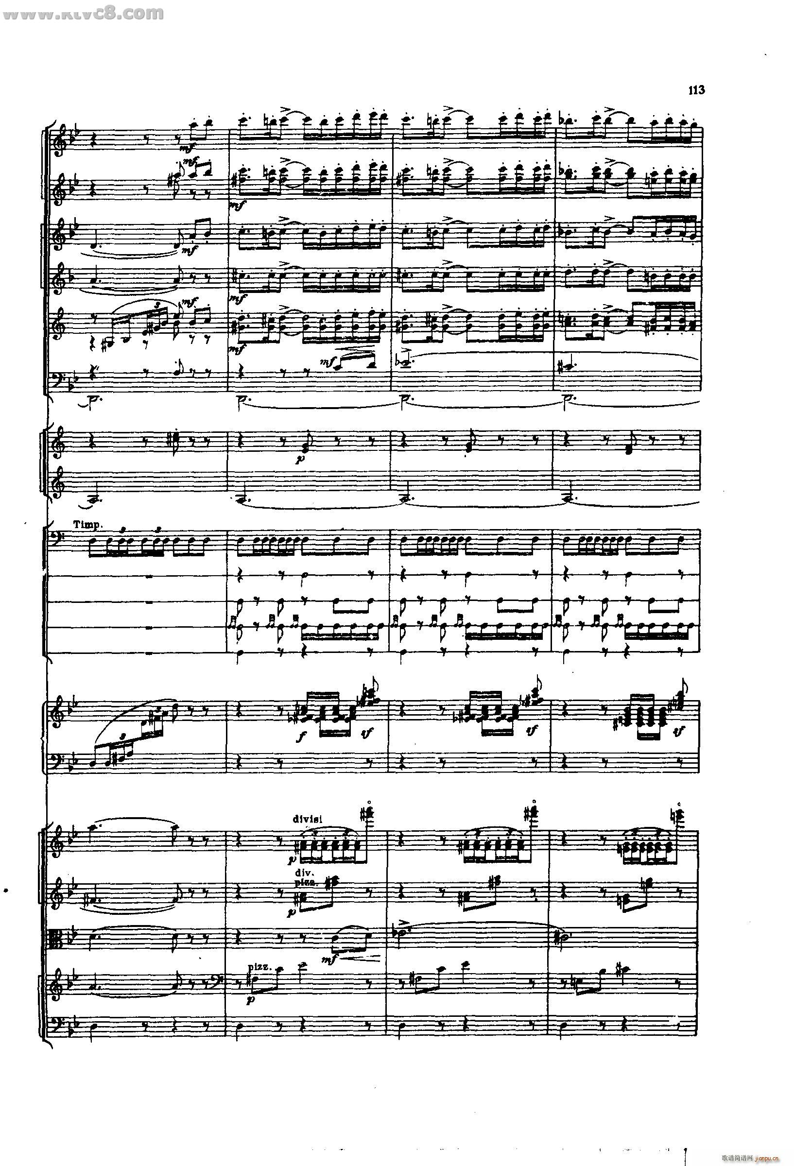 舍赫拉查达交响组曲 作品35 第三部分(总谱)19