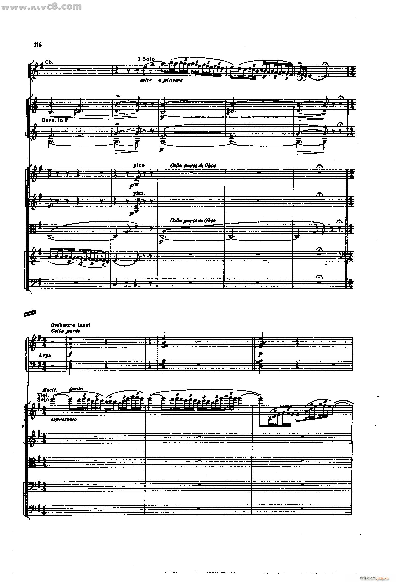 舍赫拉查达交响组曲 作品35 第三部分(总谱)22