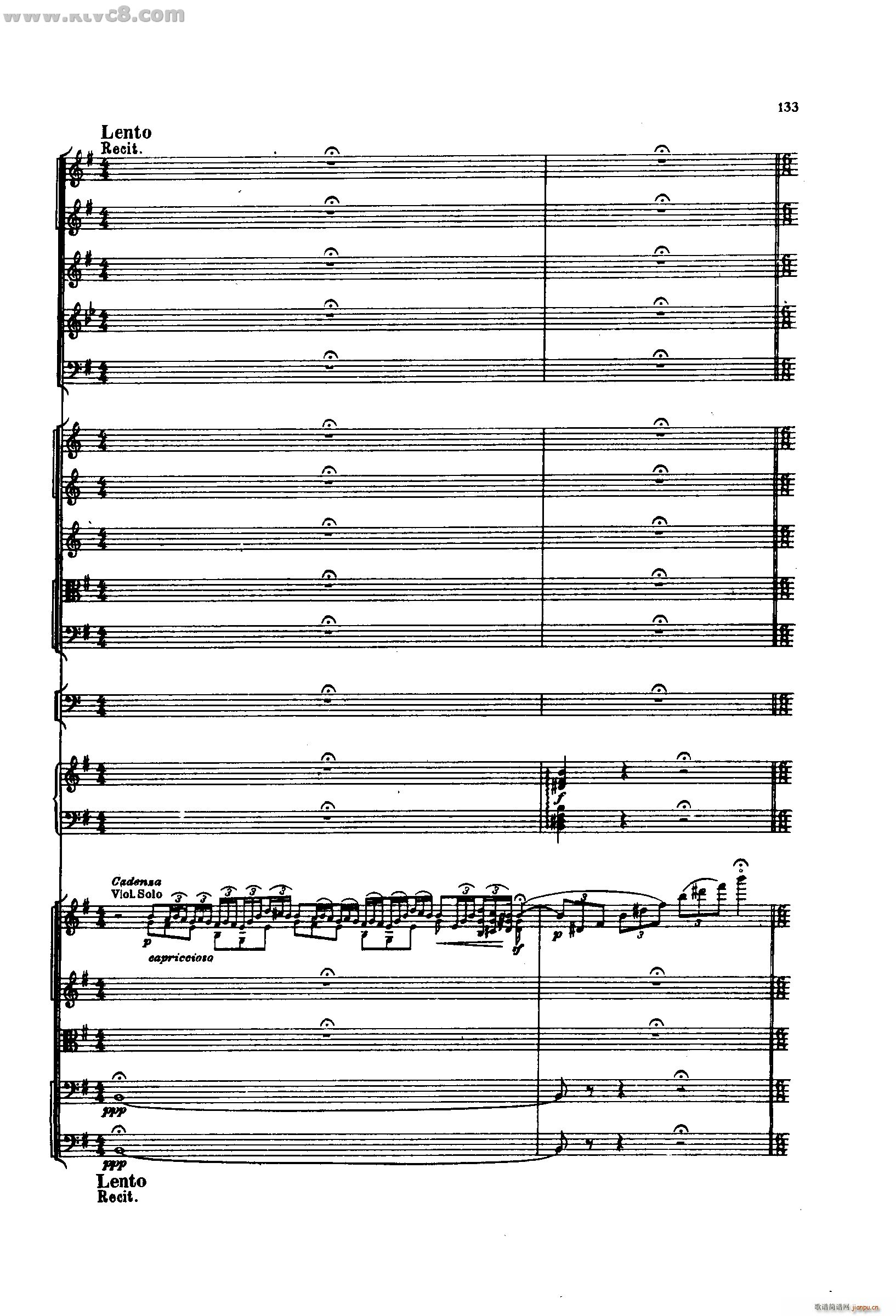 舍赫拉查达交响组曲 作品35 第三部分(总谱)39